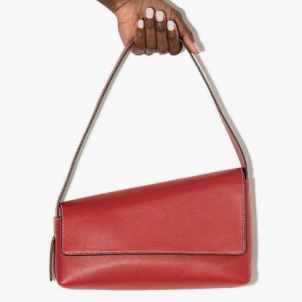 STAUD | Acute Flap Leather Shoulder Scarlet - Picture 6 of 8